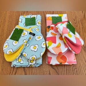 NWT 1 Set of Kate Spade Egg Dish Towel or Fruit Matching Dishtowel Set